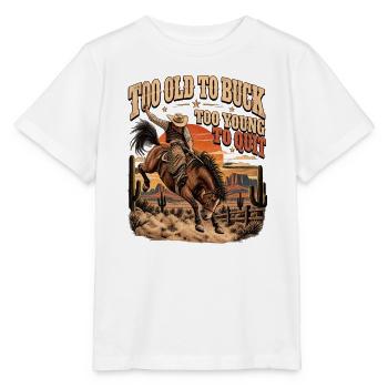 Zu alt zum Bucken Zu jung zum Aufgeben - Stanley/Stella Kinder T-Shirt MINI CREATOR  - Weiß - Vorne - Maike (125cm)
