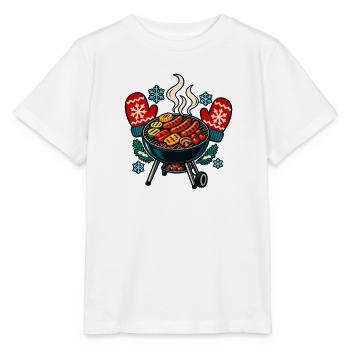 Wintergrillrunde – Gemeinsam an die Glut - Stanley/Stella Kinder T-Shirt MINI CREATOR  - Weiß - Vorne - Maike (125cm)