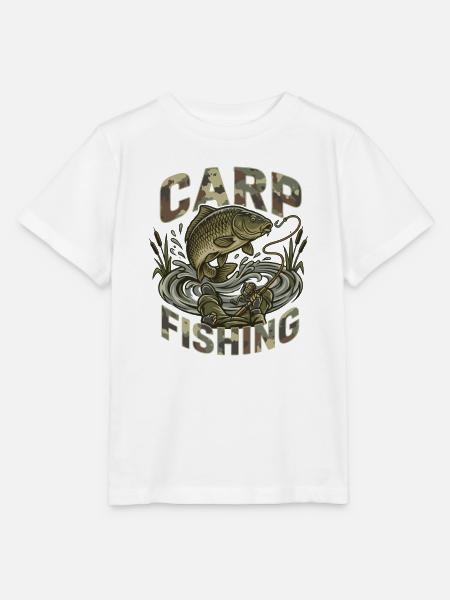 Karpfenfischen Tarnung Passion - Stanley/Stella Kinder T-Shirt MINI CREATOR  - Weiß