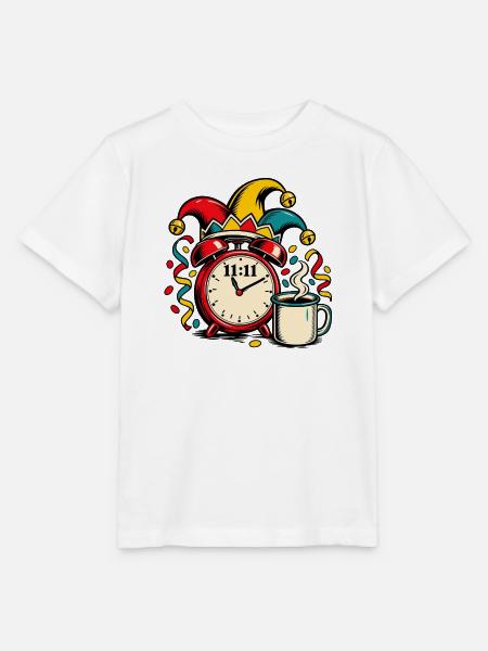 Karneval 11:11 Kaffee Uhr - Stanley/Stella Kinder T-Shirt MINI CREATOR  - Weiß