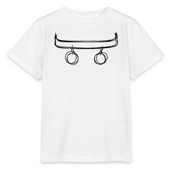 Skateboard handgezeichnet - Stanley/Stella Kinder T-Shirt MINI CREATOR  - Weiß - Vorne - Maike (125cm)