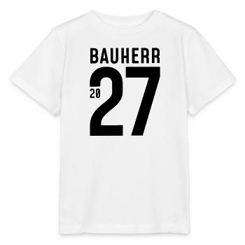 Bauherr 2027 - Stanley/Stella Kinder T-Shirt MINI CREATOR  - Weiß - Vorne - Maike (125cm)