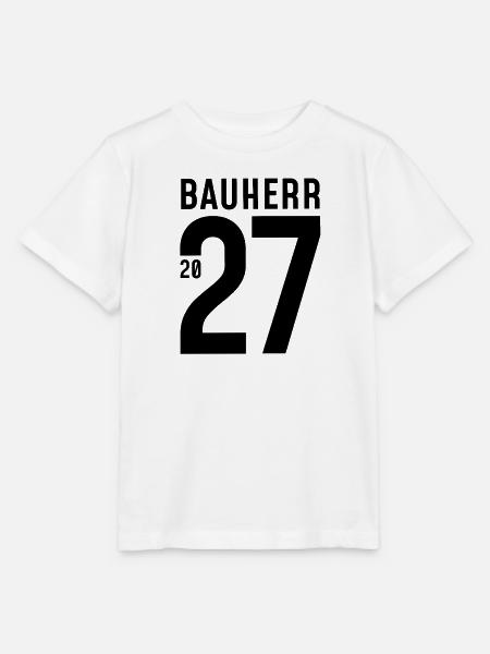 Bauherr 2027 - Stanley/Stella Kinder T-Shirt MINI CREATOR  - Weiß