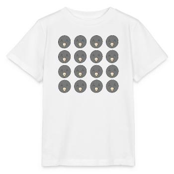 Cartoon-Maulwurfkopf - Stanley/Stella Kinder T-Shirt MINI CREATOR  - Weiß - Vorne - Maike (125cm)