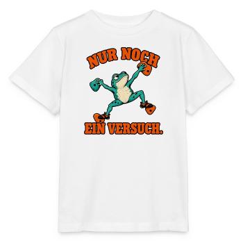 Nur Noch Ein Versuch Frosch - Bouldern - Stanley/Stella Kinder T-Shirt MINI CREATOR  - Weiß - Vorne - Maike (125cm)