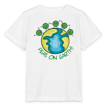 Erbsen auf der Erde - Stanley/Stella Kinder T-Shirt MINI CREATOR  - Weiß - Vorne - Maike (125cm)