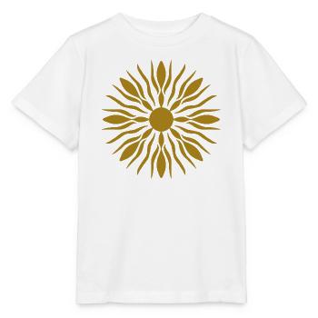 Goldene Sonnenstrahlstrahlung - Stanley/Stella Kinder T-Shirt MINI CREATOR  - Weiß - Vorne - Maike (125cm)