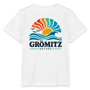 Grömitz - Ostsee - Deutschland - Riesenrad - Stanley/Stella Kinder T-Shirt MINI CREATOR  - Weiß - Vorne - Maike (125cm)