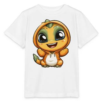 Kuscheliger Drachen  - Stanley/Stella Kinder T-Shirt MINI CREATOR  - Weiß - Vorne - Maike (125cm)