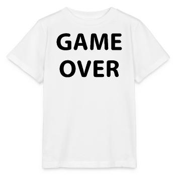 Game Over Gamer minimalistisch - Stanley/Stella Kinder T-Shirt MINI CREATOR  - Weiß - Vorne - Maike (125cm)