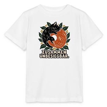 Zusammen unbesiegbar - Stanley/Stella Kinder T-Shirt MINI CREATOR  - Weiß - Vorne - Maike (125cm)