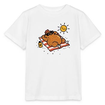 Brathähnchen – humorvolle Tiere - Stanley/Stella Kinder T-Shirt MINI CREATOR  - Weiß - Vorne - Maike (125cm)
