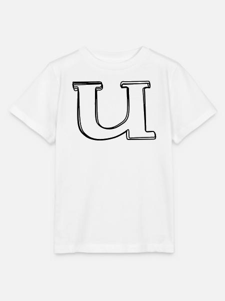 Kleinbuchstabe u handgezeichnet - Stanley/Stella Kinder T-Shirt MINI CREATOR - Weiß