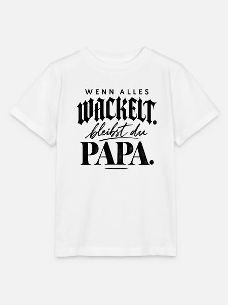 Papa – Mein Ruhepol Papa Geschenk - Stanley/Stella Kinder T-Shirt MINI CREATOR - Weiß