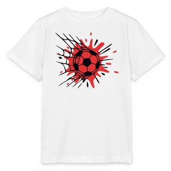 Tornetz Torschuss Grafik - Stanley/Stella Kinder T-Shirt MINI CREATOR  - Weiß - Vorne - Maike (125cm)