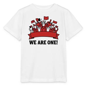 Fankurve We Are One Logo - Stanley/Stella Kinder T-Shirt MINI CREATOR  - Weiß - Vorne - Maike (125cm)