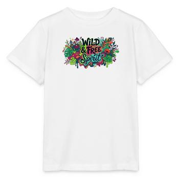 Wild and free spirit - Stanley/Stella Kinder T-Shirt MINI CREATOR  - Weiß - Vorne - Maike (125cm)