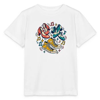Tanzrunde – Schritt für Schritt zusammen - Stanley/Stella Kinder T-Shirt MINI CREATOR  - Weiß - Vorne - Maike (125cm)
