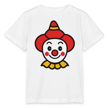 Halloween Clown Gesicht Bunt - Stanley/Stella Kinder T-Shirt MINI CREATOR  - Weiß - Vorne - Maike (125cm)