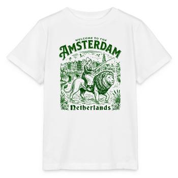 Welcome To Amsterdam Netherlands European - Stanley/Stella Kinder T-Shirt MINI CREATOR  - Weiß - Vorne - Maike (125cm)