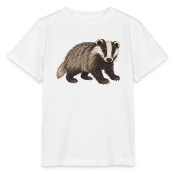 Rasieren, Pinselzeichnen strukturierter Bleistift - Stanley/Stella Kinder T-Shirt MINI CREATOR  - Weiß - Vorne - Maike (125cm)