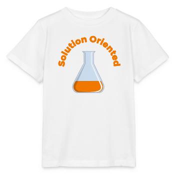 Lösungsorientierter Labbecher Grafik - Stanley/Stella Kinder T-Shirt MINI CREATOR  - Weiß - Vorne - Maike (125cm)