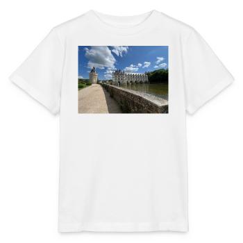 Burg von Chenonceau - Stanley/Stella Kinder T-Shirt MINI CREATOR  - Weiß - Vorne - Maike (125cm)