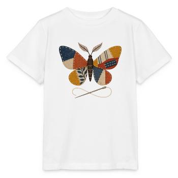 Patchwork-Nähfalter - Stanley/Stella Kinder T-Shirt MINI CREATOR  - Weiß - Vorne - Maike (125cm)
