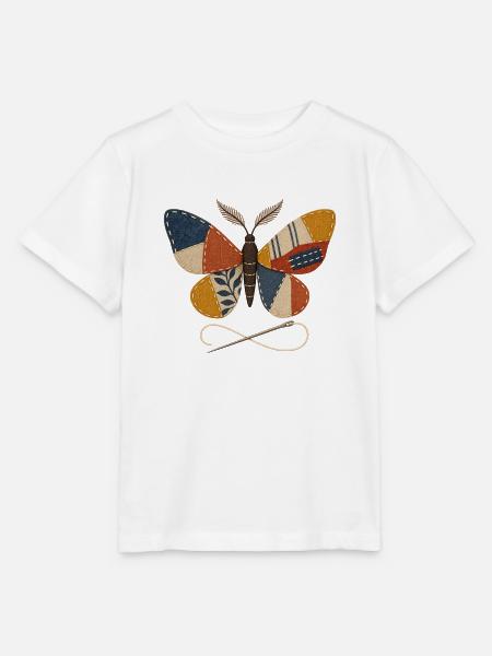 Patchwork-Nähfalter - Stanley/Stella Kinder T-Shirt MINI CREATOR  - Weiß