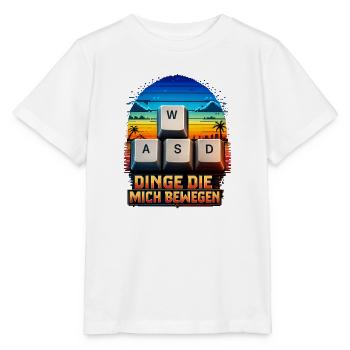 WASD Gaming Bewegung: Dinge Die Mich Bewegen - Stanley/Stella Kinder T-Shirt MINI CREATOR  - Weiß - Vorne - Maike (125cm)