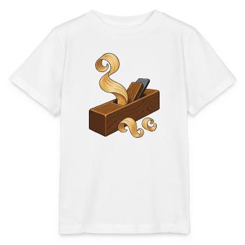 Holzhobel und Späne - Stanley/Stella Kinder T-Shirt MINI CREATOR  - Weiß - Vorne - Maike (125cm)