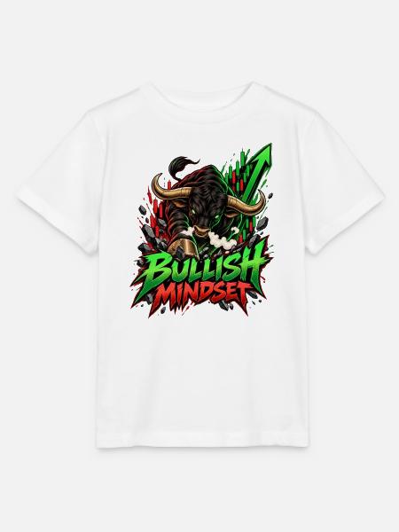 Bullish Mindset Börsenaufstieg - Stanley/Stella Kinder T-Shirt MINI CREATOR  - Weiß