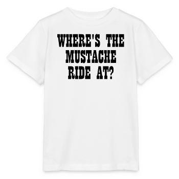 Wo findet die Schnurrbartfahrt statt? Damen-Schnur - Stanley/Stella Kinder T-Shirt MINI CREATOR  - Weiß - Vorne - Maike (125cm)