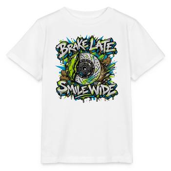 Bremse Zu Spät Graffiti Disk - Stanley/Stella Kinder T-Shirt MINI CREATOR  - Weiß - Vorne - Maike (125cm)