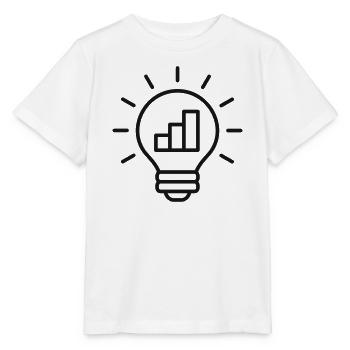 Glühbirnen-Symbol für Geschäftswachstum - Stanley/Stella Kinder T-Shirt MINI CREATOR  - Weiß - Vorne - Maike (125cm)