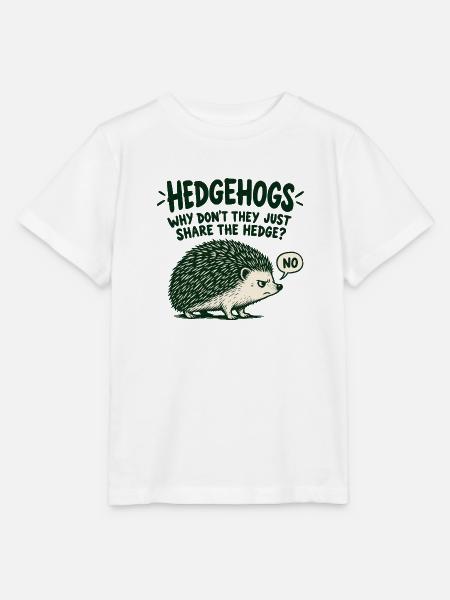Igel und Hecke – trockener Tierwitz - Stanley/Stella Kinder T-Shirt MINI CREATOR - Weiß