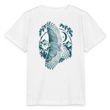 Schneeeule - Stanley/Stella Kinder T-Shirt MINI CREATOR  - Weiß - Vorne - Maike (125cm)