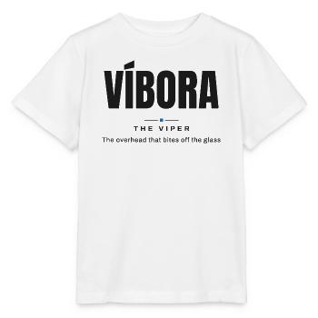 Víbora — Die Viper | Echtes Padel-Vokabular - Stanley/Stella Kinder T-Shirt MINI CREATOR  - Weiß - Vorne - Maike (125cm)