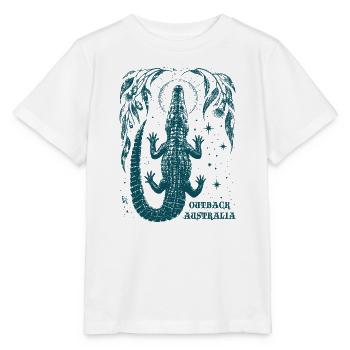 Australien Krokodil Wildnis - Stanley/Stella Kinder T-Shirt MINI CREATOR  - Weiß - Vorne - Maike (125cm)