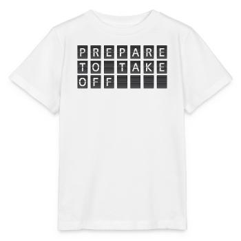 Bereit zum Abflug - Stanley/Stella Kinder T-Shirt MINI CREATOR  - Weiß - Vorne - Maike (125cm)