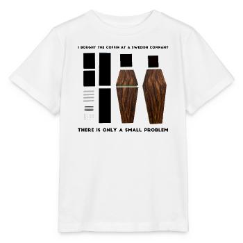 Lustiges Holzsarg-Kunstwerk - Stanley/Stella Kinder T-Shirt MINI CREATOR  - Weiß - Vorne - Maike (125cm)
