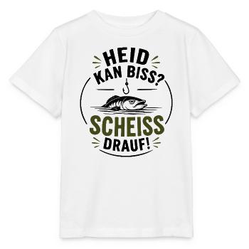 Heid kan Biss? Scheiss drauf! - Heute keinen Biss? - Stanley/Stella Kinder T-Shirt MINI CREATOR  - Weiß - Vorne - Maike (125cm)