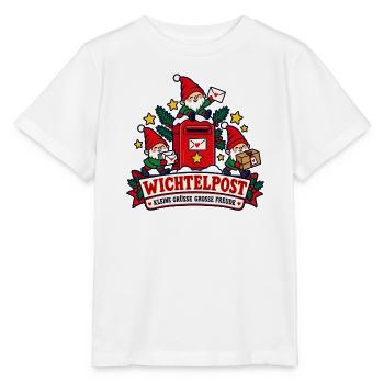 Wichtelpost – Kleine Grüße große Freude - Stanley/Stella Kinder T-Shirt MINI CREATOR  - Weiß - Vorne - Maike (125cm)
