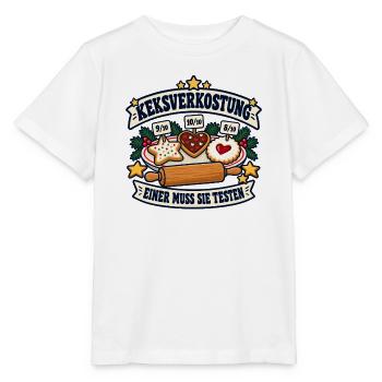 Keksverkostung – Einer muss sie testen - Stanley/Stella Kinder T-Shirt MINI CREATOR  - Weiß - Vorne - Maike (125cm)