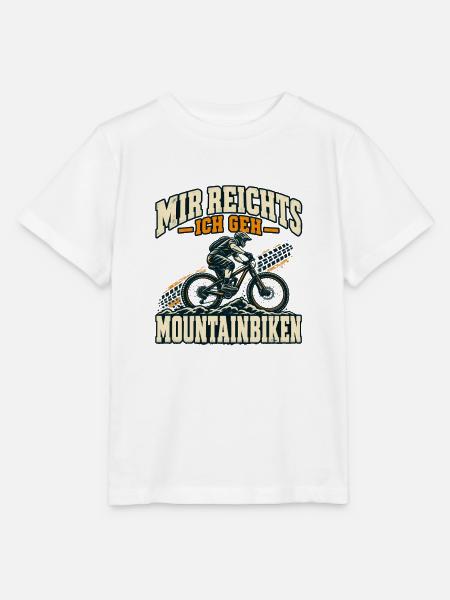 Mir reichts – ich geh Mountainbiken - Stanley/Stella Kinder T-Shirt MINI CREATOR - Weiß