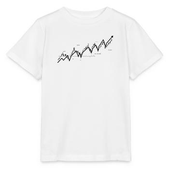Bullish-Aktienmarkt-Trenddiagramm - Stanley/Stella Kinder T-Shirt MINI CREATOR  - Weiß - Vorne - Maike (125cm)