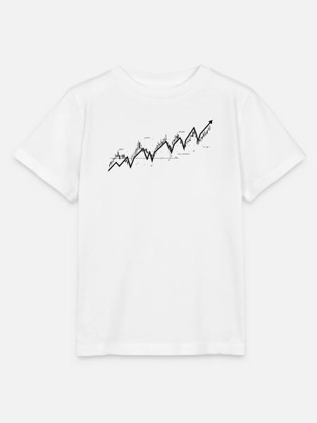 Bullish-Aktienmarkt-Trenddiagramm - Stanley/Stella Kinder T-Shirt MINI CREATOR - Weiß