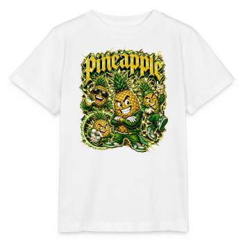 Ananas - Stanley/Stella Kinder T-Shirt MINI CREATOR  - Weiß - Vorne - Maike (125cm)