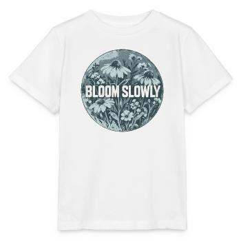 Bloom Slowly Blumenring Design - Stanley/Stella Kinder T-Shirt MINI CREATOR  - Weiß - Vorne - Maike (125cm)