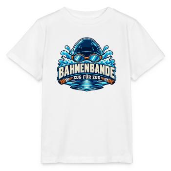 Bahnenbande – Zug für Zug - Stanley/Stella Kinder T-Shirt MINI CREATOR  - Weiß - Vorne - Maike (125cm)